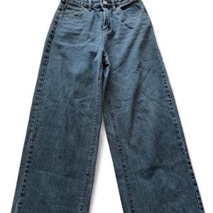 Wide Leg Women’s Jeans — Blue